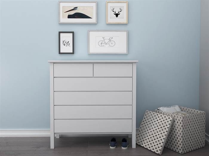 Coco 5PCE White Double Bedroom Suite Storage